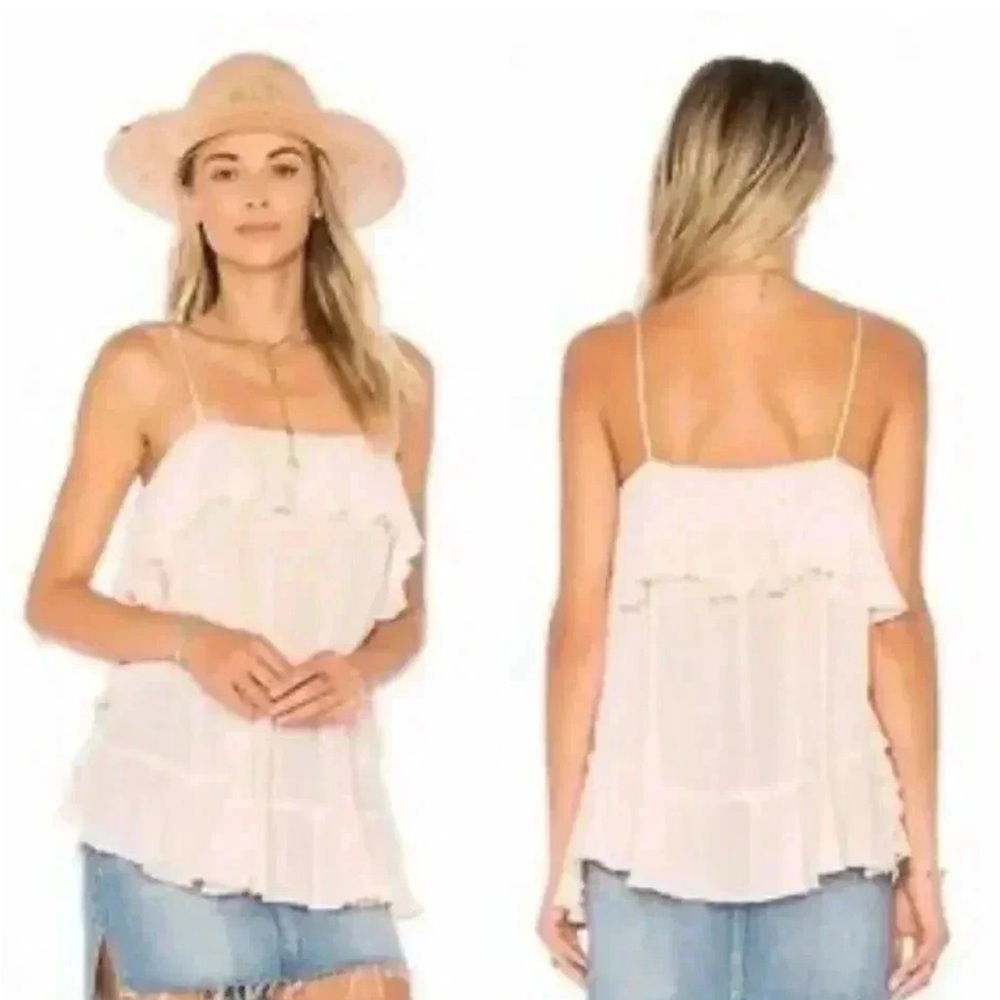 Women's Pink Ruffle Top - Picture 2 of 7